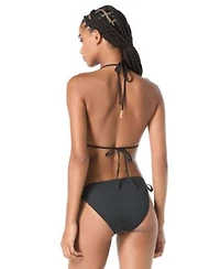 Vince Camuto Womens Sequin Embellished Triangle Bikini Top Side Tie Bikini Bottoms