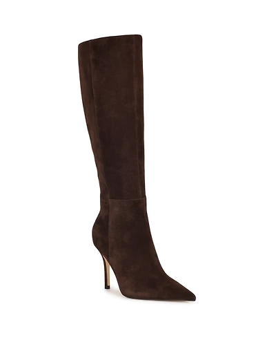 Nine West Women's Gerty Tall Pointy Toe Stiletto Boots