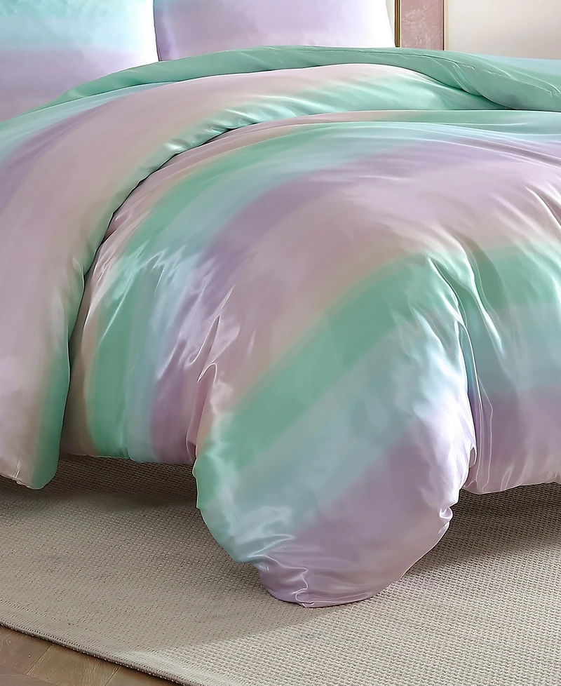 Betsey Johnson Ombre Satin Reversible 3-Pc. Duvet Cover Set, King
