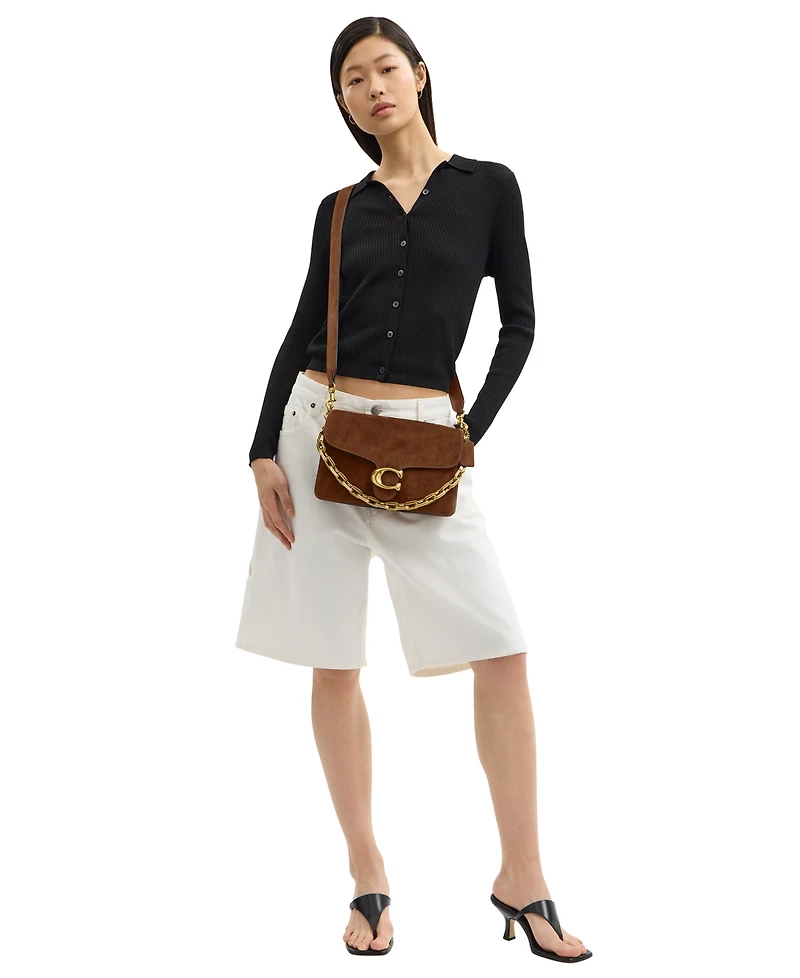 Coach Chain Tabby Snap Shoulder Bag