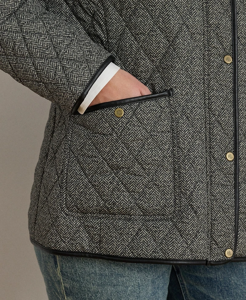 Lauren Ralph Women's Plus Quilted Coat, Exclusively for Macys