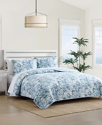 Tommy Bahama Aubrey Cotton Reversible 3-Pc. Quilt Set