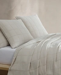 Closeout! Calvin Klein Cotton Gauze Solid Sham, European