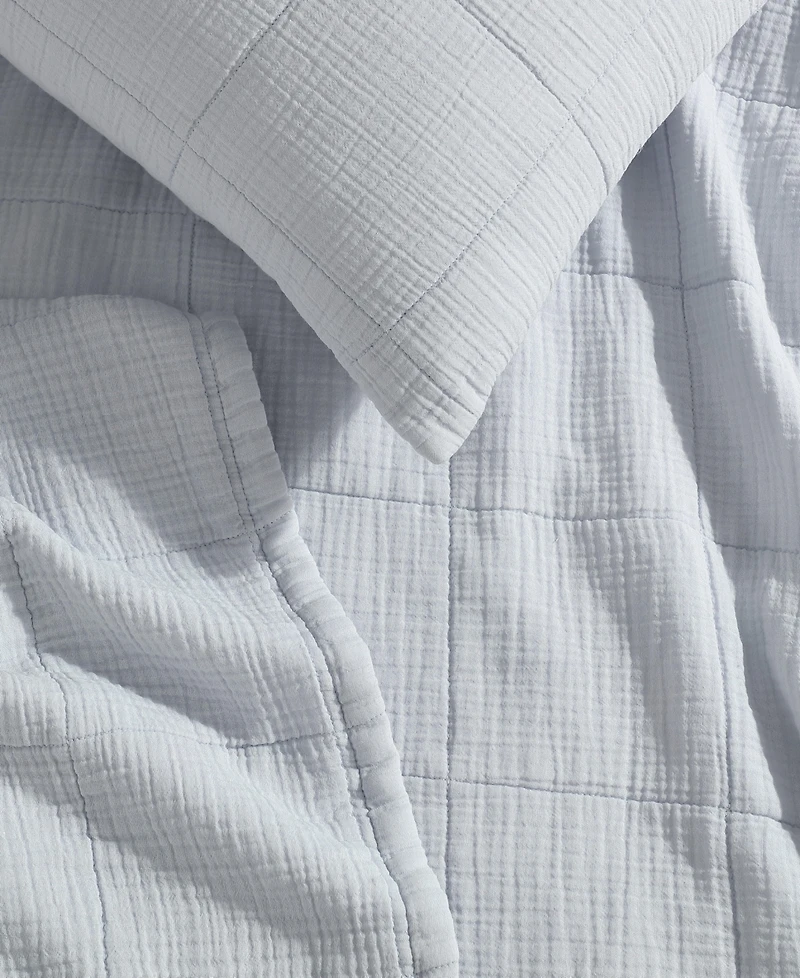 Calvin Klein Cotton Gauze Solid 3-Pc. Quilt Set
