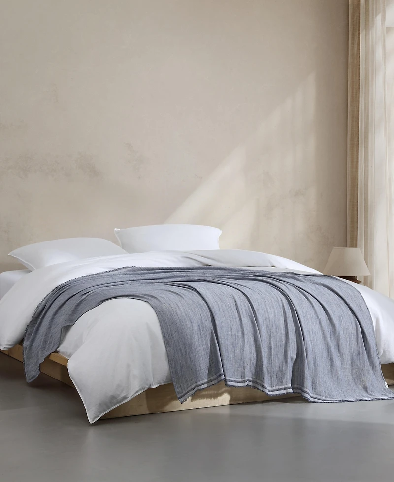 Calvin Klein Fine Weave Throw, 70" x 60"