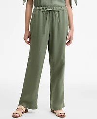 Charter Club Women's 100% Linen Drawstring Pants, Created for Macy's