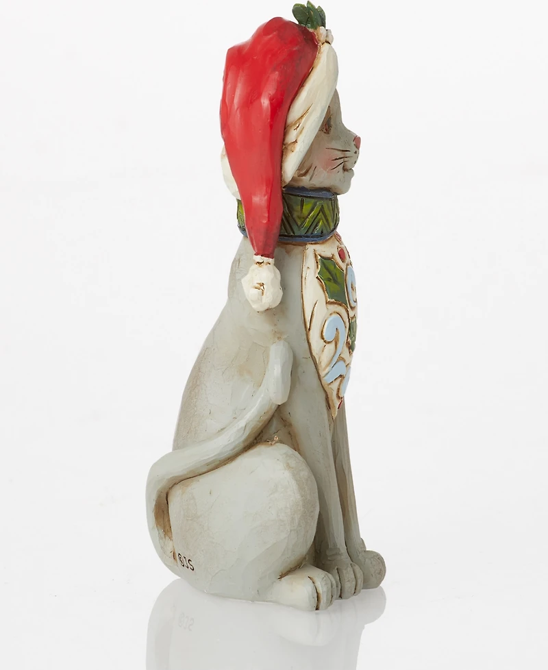 Jim Shore Mini Christmas Cat Figurine