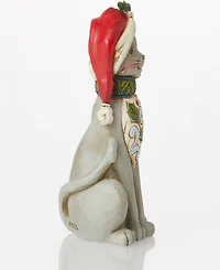 Jim Shore Mini Christmas Cat Figurine