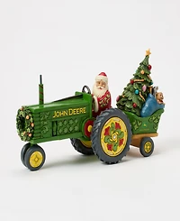 Jim Shore John Deere Santa On Tractor with Toys