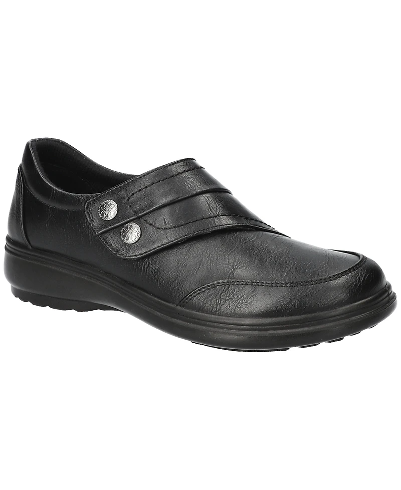 Easy Street Women's Joy Comfort Hook and Loop Flats