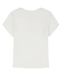 Calvin Klein Big Girls Monogram Patch Rib T-Shirt