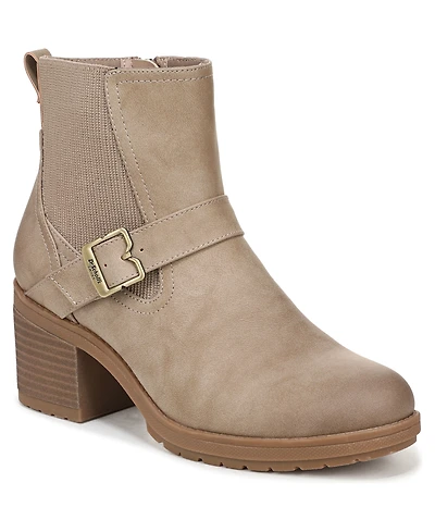 Dr. Scholl's Women's Parker Block Heel Lug Sole Zip Short Boots