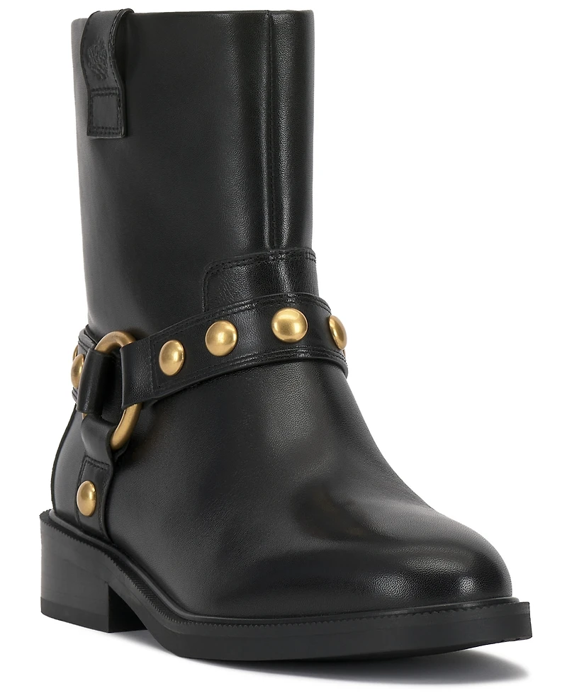Vince Camuto Women's Amais Full Zip Closure Moto Booties