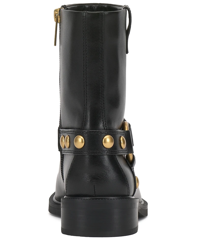 Vince Camuto Women's Amais Full Zip Closure Moto Booties