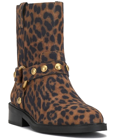 Vince Camuto Women's Amais Full Zip Closure Moto Booties