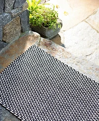 Dash and Albert Rugs by Annie Selke Two-Tone Rope Indoor/Outdoor RDB219 4'x6' Area Rug