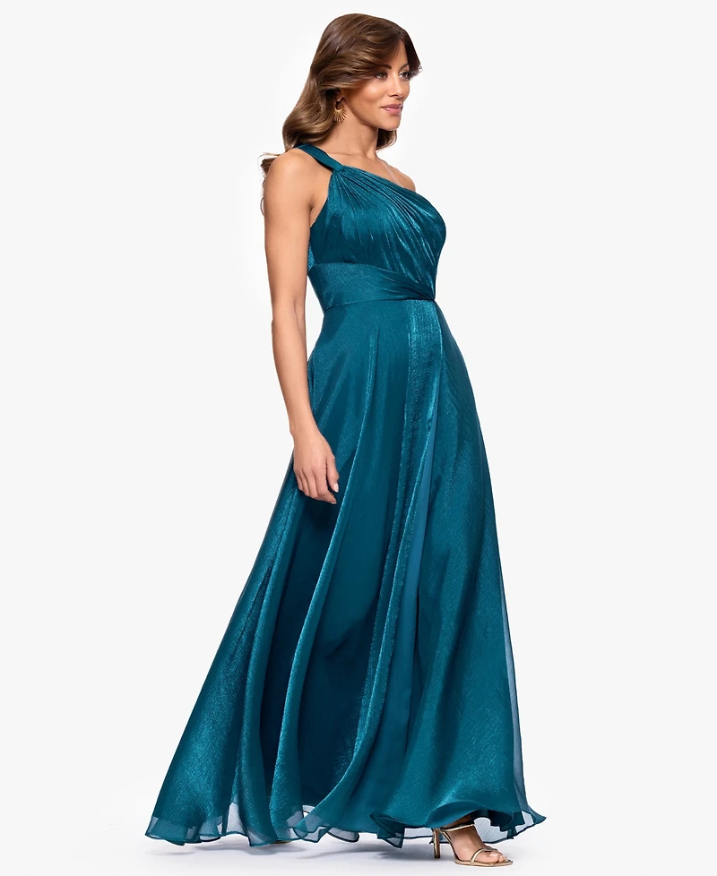 Xscape Women's One-Shoulder Organza Ball Gown
