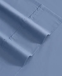 Eddie Bauer Solid Brushed 180-Thread Count Cotton Percale -Pc. Sheet Set