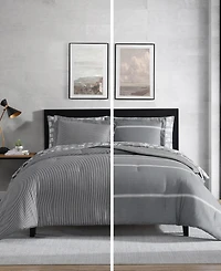 Eddie Bauer Chevron And Stripes Microfiber Reversible 5-Pc. Comforter Set, Twin
