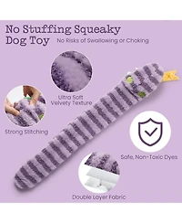 Nocciola Snacker Snake Snuffle Dog Toy, No Stuffing Squeaky&Crinkle Plush Toy