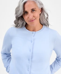Style & Co Petite Crewneck Cardigan, Macy's Exclusive