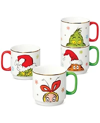 Lenox Merry Grinchmas Stackable Mugs, Set of 4