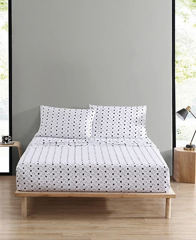 Marimekko Kukkaketo 200-Thread Count Cotton Percale 4-Pc. Sheet Set, Queen