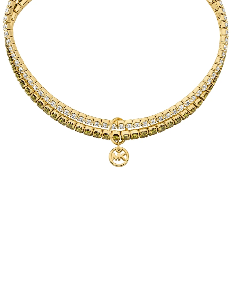 Michael Kors Colored Stone Stretch Tennis Bracelet