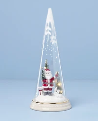 Lenox Merry & Magical Light-Up Santa with Lantern Figurine