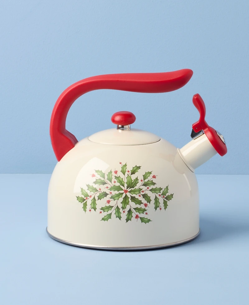 Lenox Holiday Metal Tea Kettle