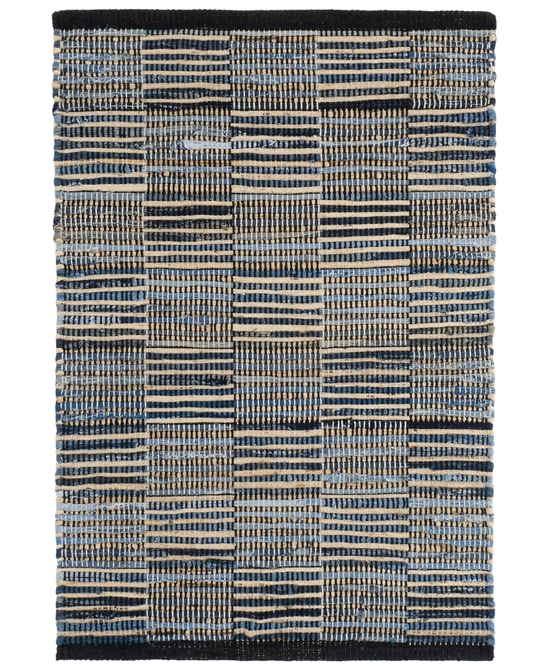 Dash and Albert Rugs by Annie Selke Denim Rag Gridwork DA2207 8'x10' Area Rug