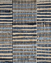 Dash and Albert Rugs by Annie Selke Denim Rag Gridwork DA2207 3'x5' Area Rug