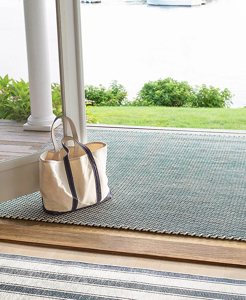 Dash and Albert Rugs by Annie Selke Blue Awning Machine Washable DA2033 2'x3' Area Rug