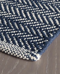 Dash and Albert Rugs by Annie Selke Herringbone Cotton RDA356 5'x8' Area Rug