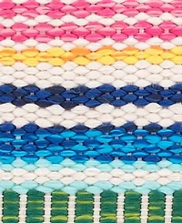 Dash and Albert Rugs by Annie Selke Bright Stripe Indoor/Outdoor DA1087 6'x9' Area Rug