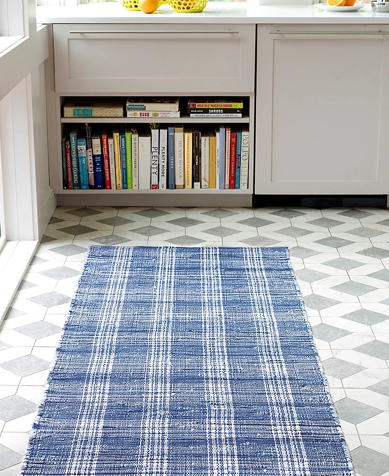 Dash and Albert Rugs by Annie Selke Denim Plaid DA515 8'x10' Area Rug