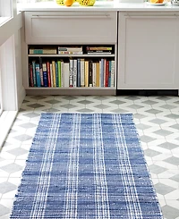 Dash and Albert Rugs by Annie Selke Denim Plaid DA515 8'x10' Area Rug