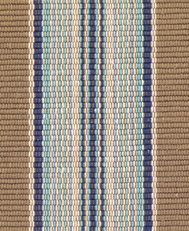 Dash and Albert Rugs by Annie Selke Blue Heron Stripe Indoor/Outdoor DA142 10'x14' Area Rug
