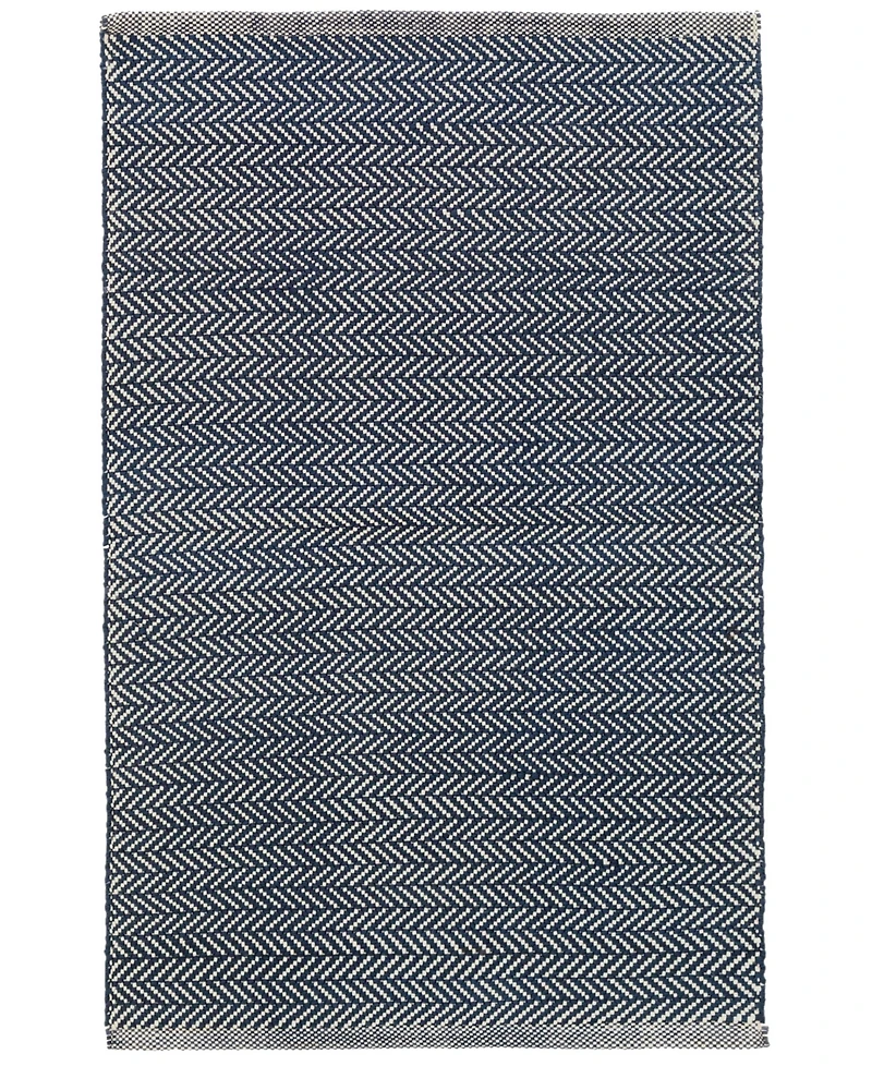 Dash and Albert Rugs by Annie Selke Herringbone Cotton RDA356 4'x6' Area Rug