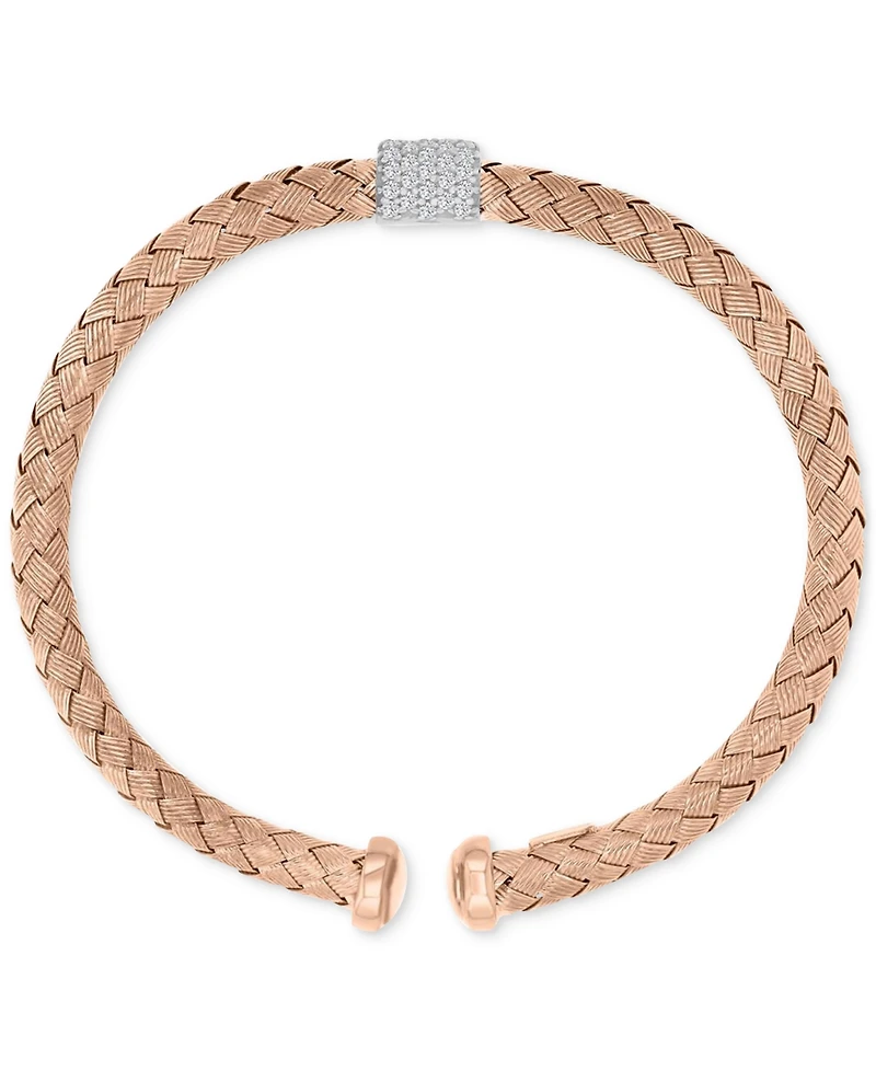 Cubic Zirconia Bangle Bracelet 18"