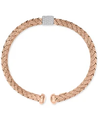 Cubic Zirconia Bangle Bracelet 18"