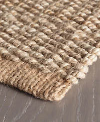 Dash and Albert Rugs by Annie Selke Jute Ticking RDA321 3'x5' Area Rug