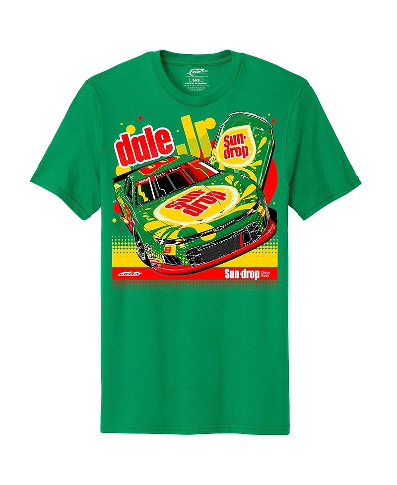 Jr Motorsports Official Team Apparel Men's Kelly Green Dale Earnhardt Jr. Sun Drop 8 Camaro T-Shirt