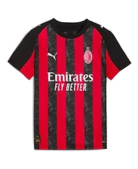 Puma Big Boys and Girls Christian Pulisic Red Ac Milan 2025/26 Home Replica Player Jersey