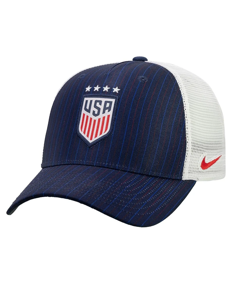 Nike Men's and Women's Navy Uswnt Rise Printed Trucker Adjustable Hat