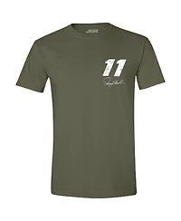 Joe Gibbs Racing Team Collection Men's Green Denny Hamlin Flag T-Shirt