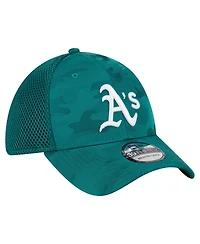 New Era Big Boys and Girls Green Athletics Camo 39THIRTY Flex Hat