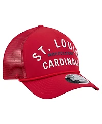New Era Men's Red St. Louis Cardinals Minimalist 9FORTY A-Frame Adjustable Hat