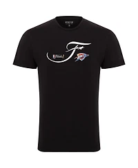 Sportiqe Men's and Women's Black Oklahoma City Thunder 2025 Nba Finals Bingham Premium T-Shirt