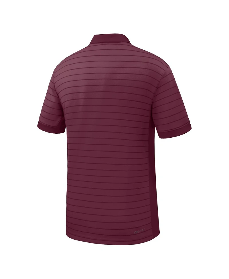 Nike Men's Maroon Minnesota Golden Gophers 2025 Early Season Coaches Sideline Victory Stripe Performance Polo Shirt